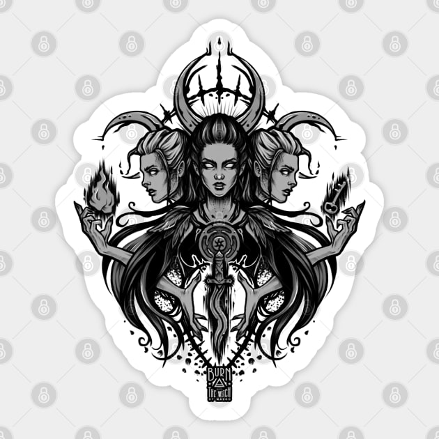 Hekate - patron of the witches! Sticker by BTW-byMargo